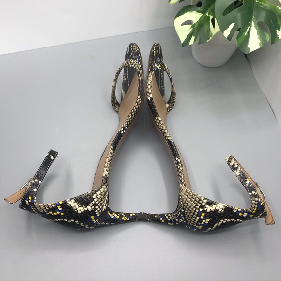 Banana Republic snake skin bare dress hells size 8.5 - Picture 3 of 10